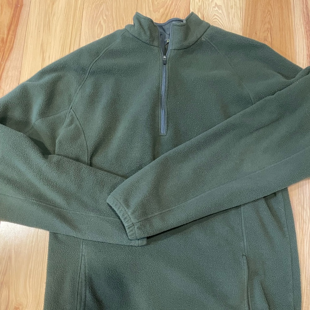Cabela's LG Forest Green Zip-Up Fleece